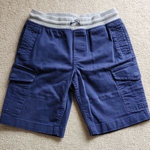 Boys Eddie Bauer Navy Blue Cargo Shorts with Gray Waistband Medium 10/12
